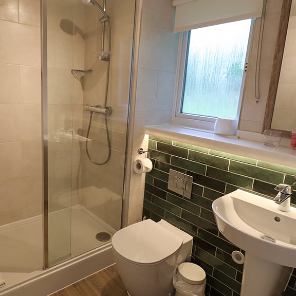 A refurbished bathroom at Gunton Hall